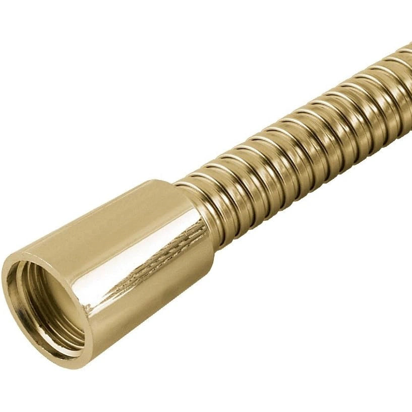 MX Brushed Brass Double Interlock Shower Hose 1.5m