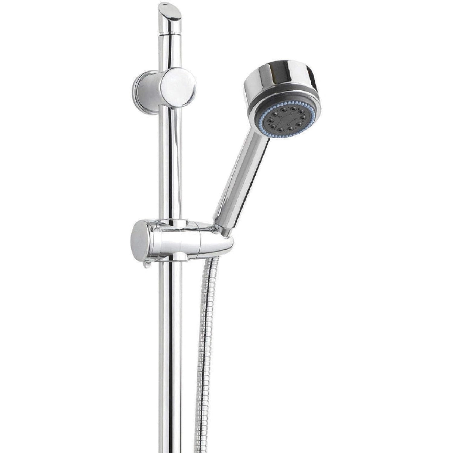 Nuie Modern Slide Rail Shower Kit Chrome