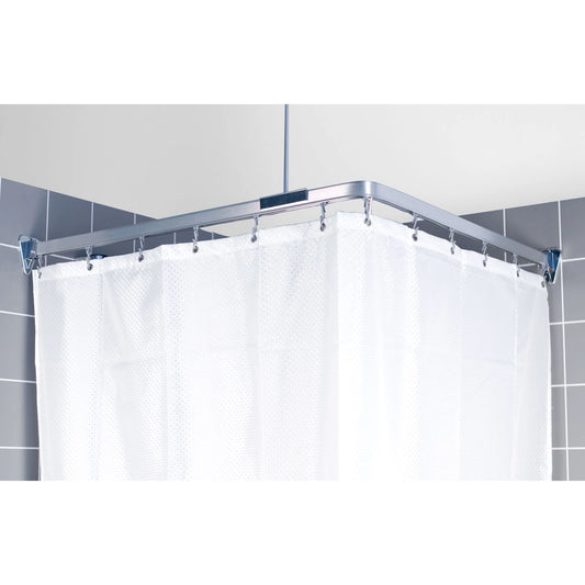 Euroshowers Chrome Benditrack Shower Curtain Track