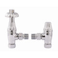 Westminster Traditional Thermostatic Angled Radiator Valves 15mm