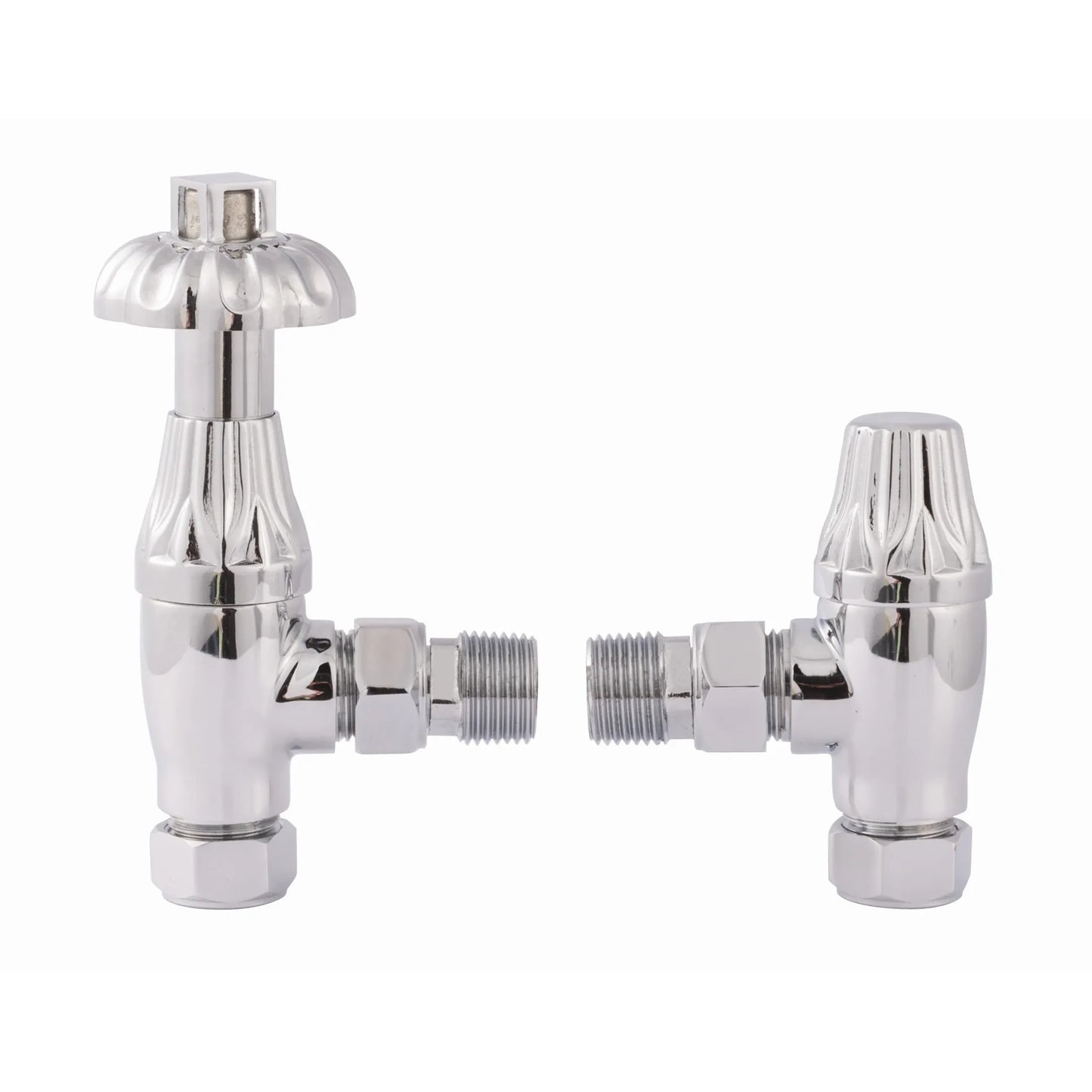 Westminster Traditional Thermostatic Angled Radiator Valves 15mm