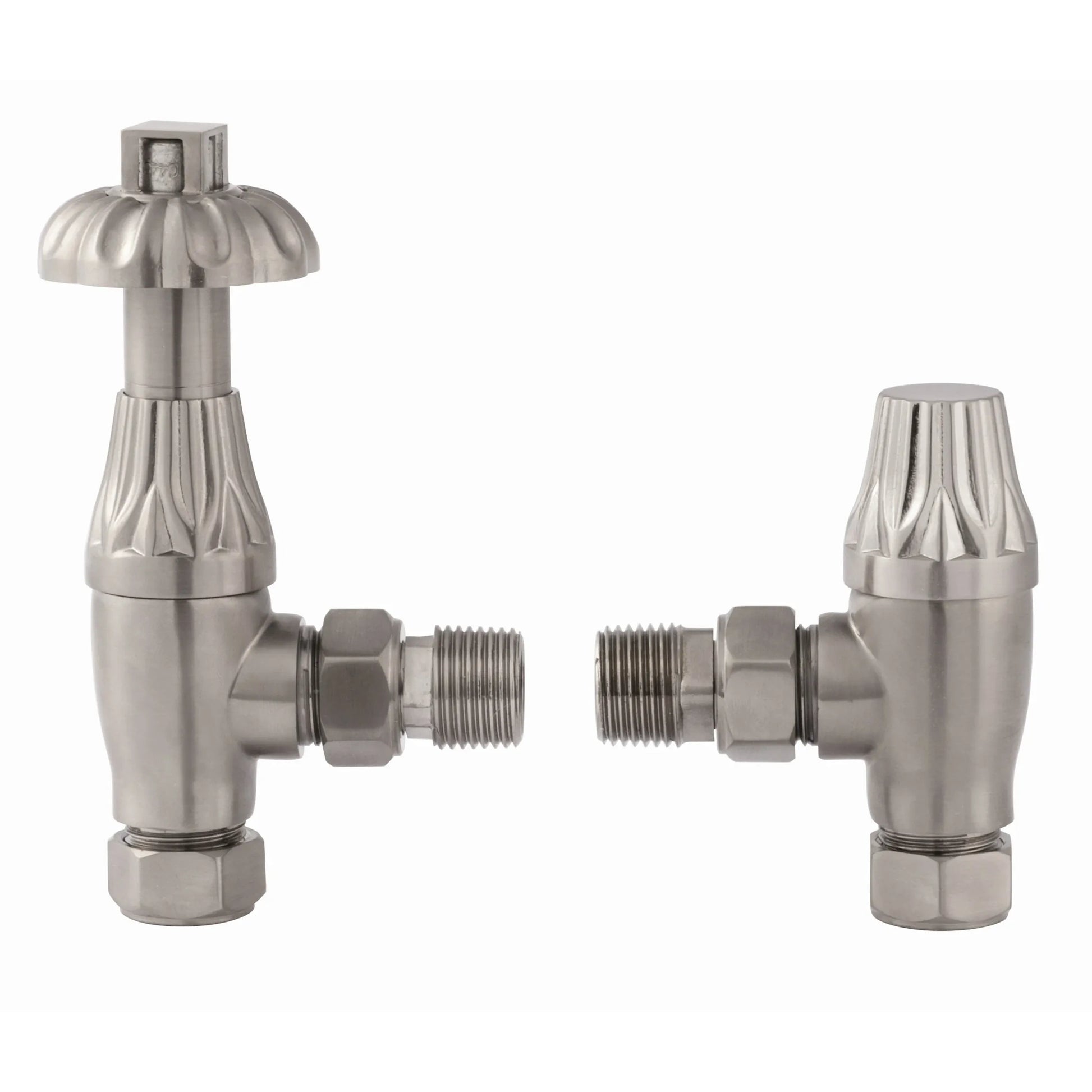 Westminster Traditional Thermostatic Angled Radiator Valves 15mm