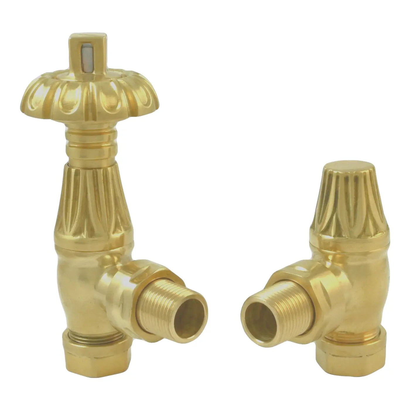 Westminster Traditional Thermostatic Angled Radiator Valves 15mm