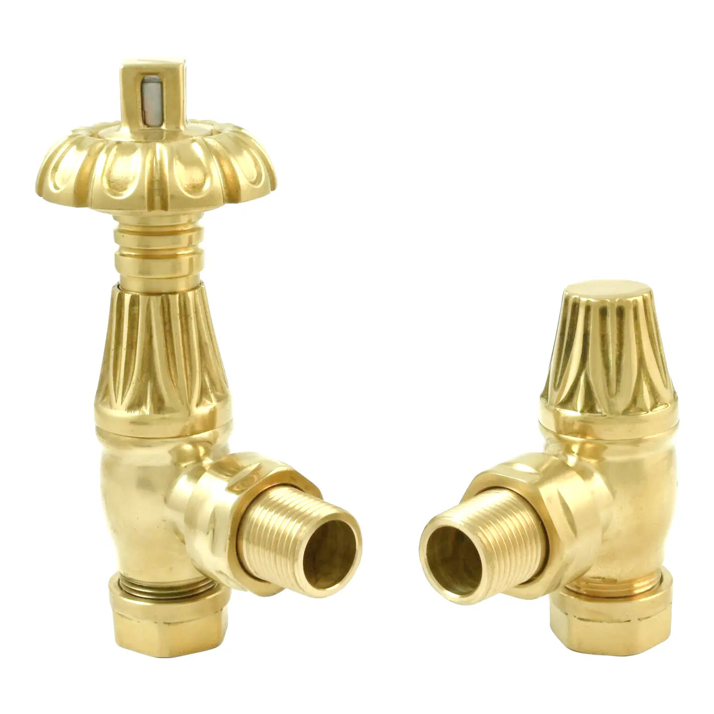 Westminster Traditional Thermostatic Angled Radiator Valves 15mm