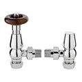 Chelsea Traditional Thermostatic Angled Radiator Valves 15mm