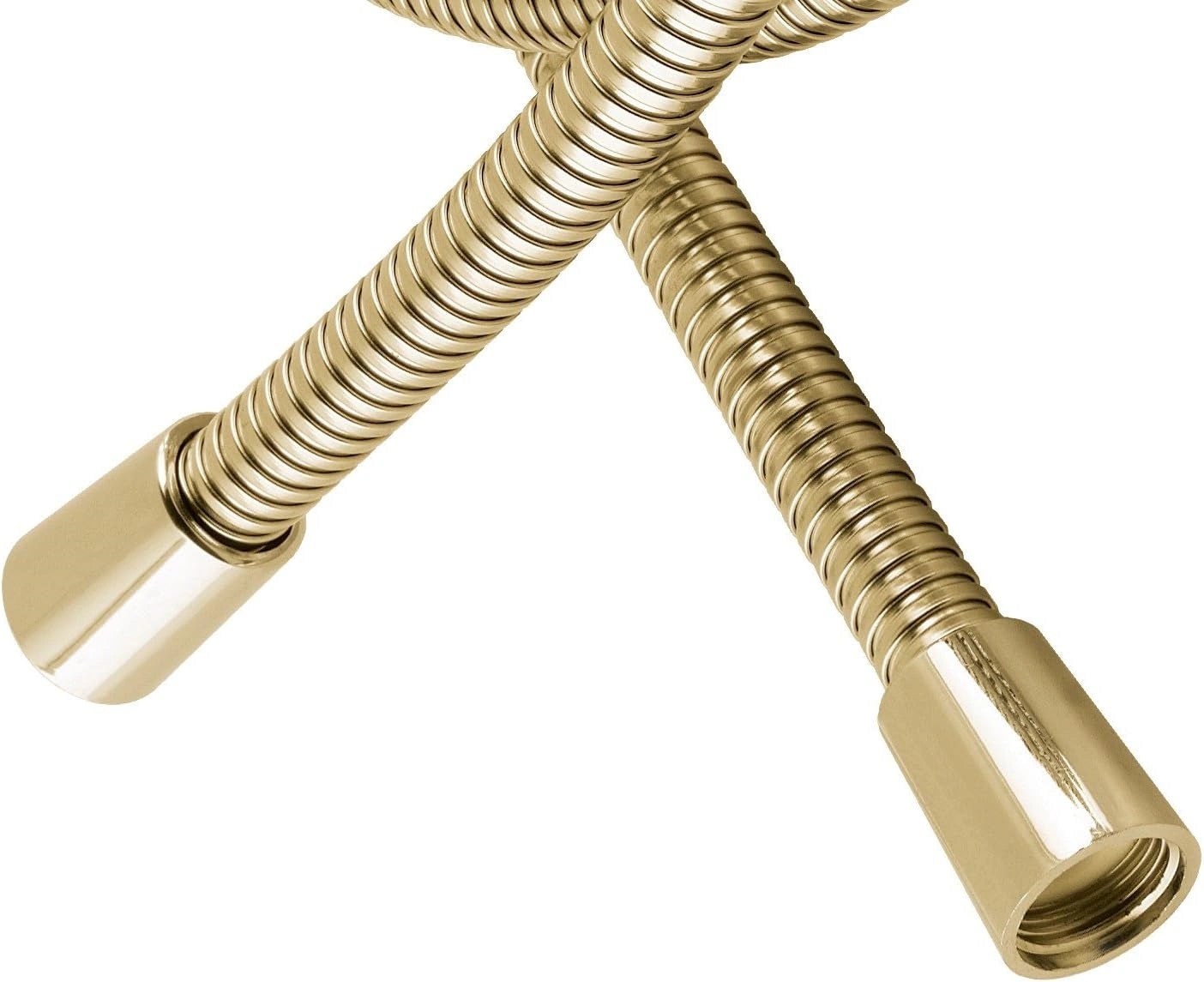 MX Brushed Brass Double Interlock Shower Hose 1.5m