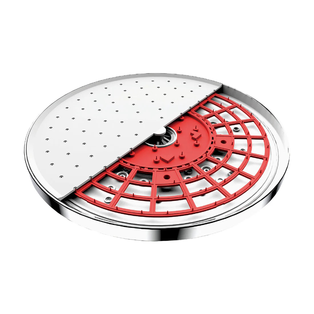 Euroshowers Round Self Clean Rainfall Shower Head