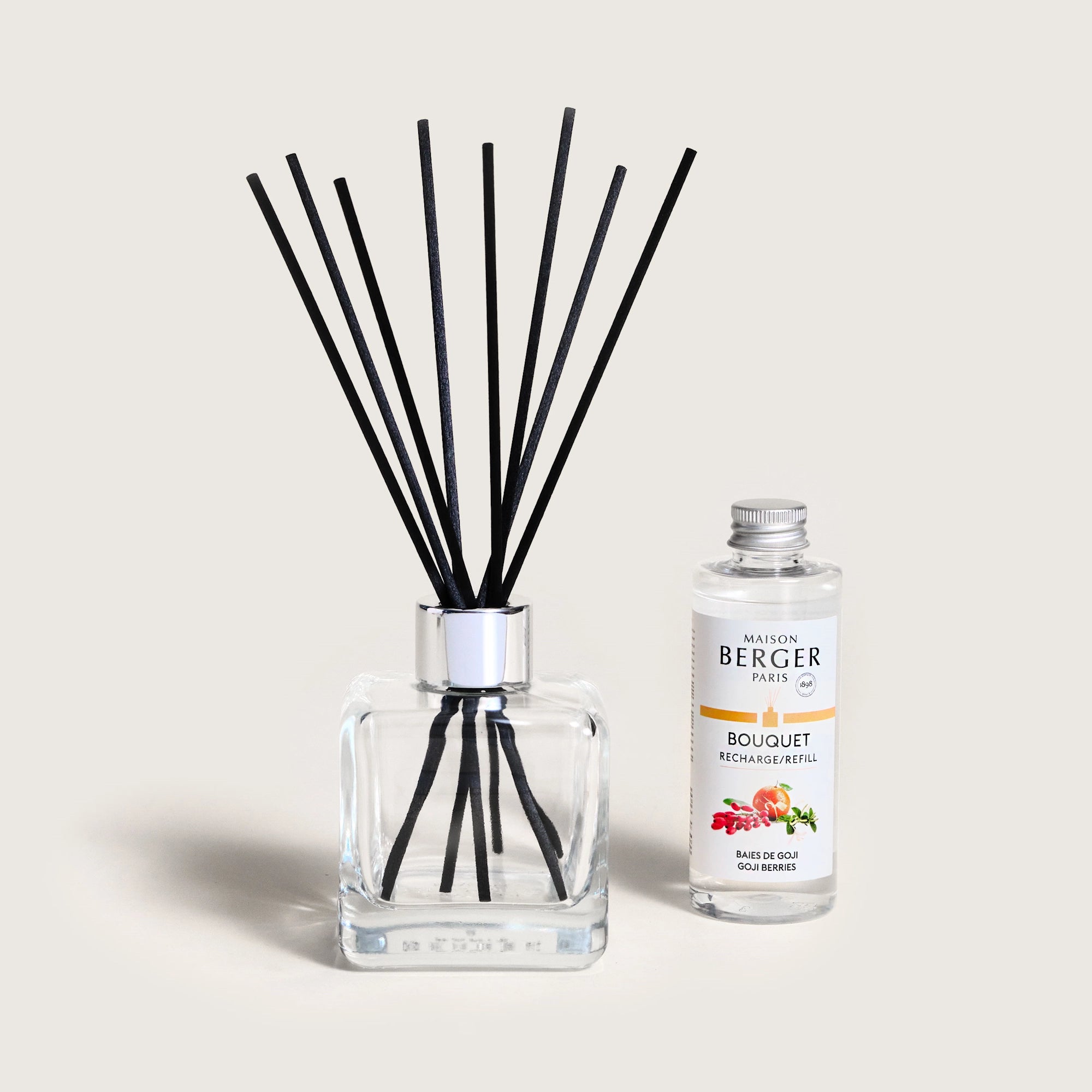 Goji Berries Clear Cube Scented Bouquet Diffuser – Bubbles Showers and ...