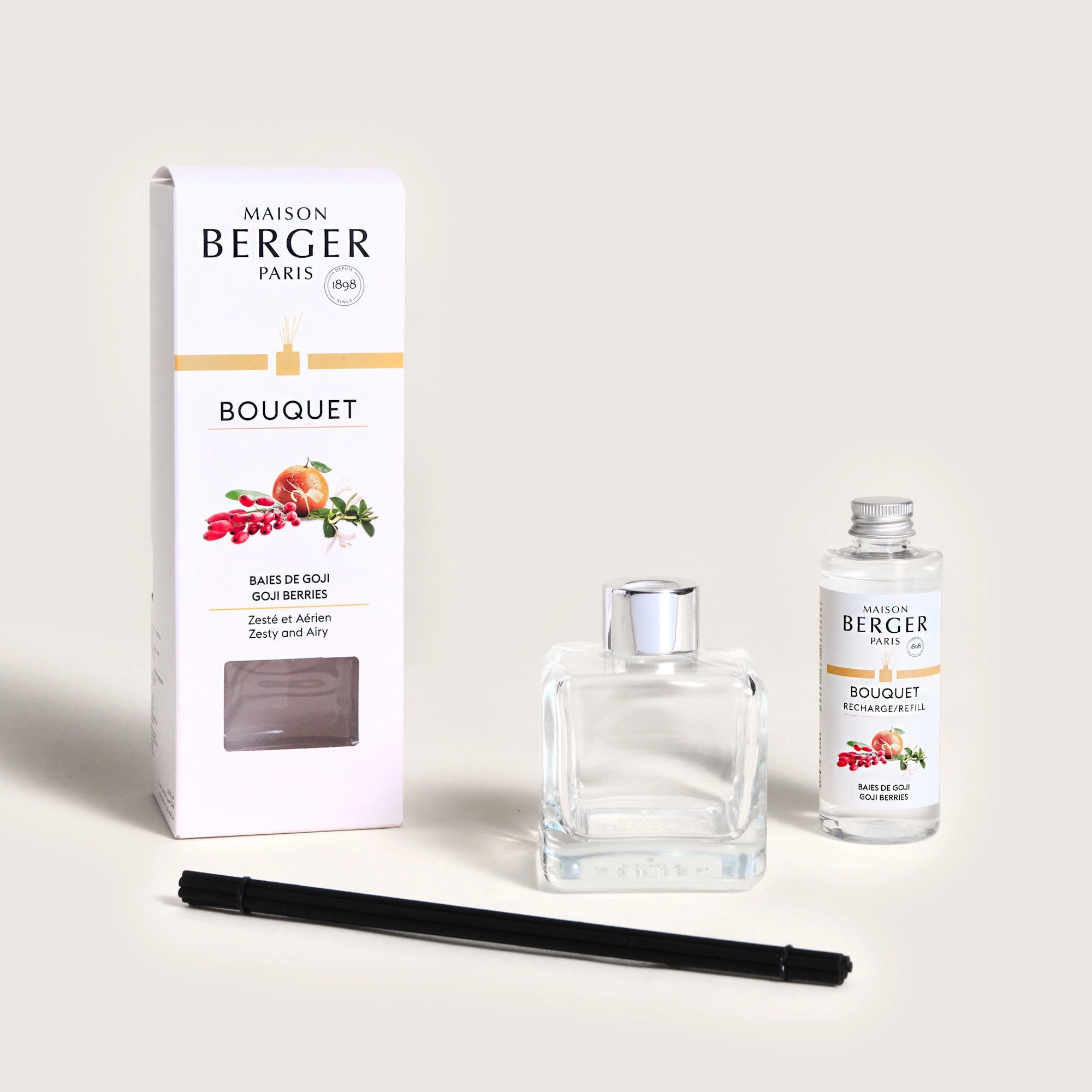 Goji Berries Clear Cube Scented Bouquet Diffuser