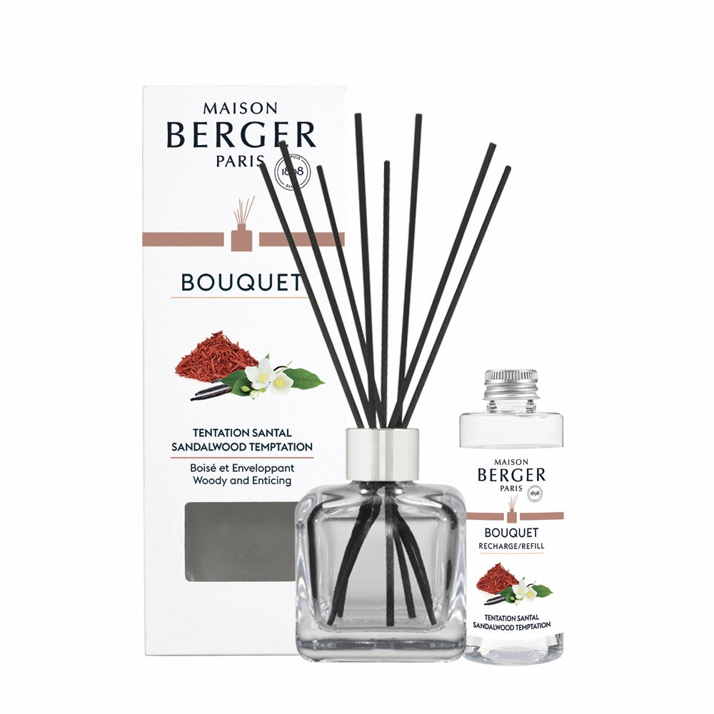 Sandalwood Temptation Clear Cube Scented Bouquet Diffuser