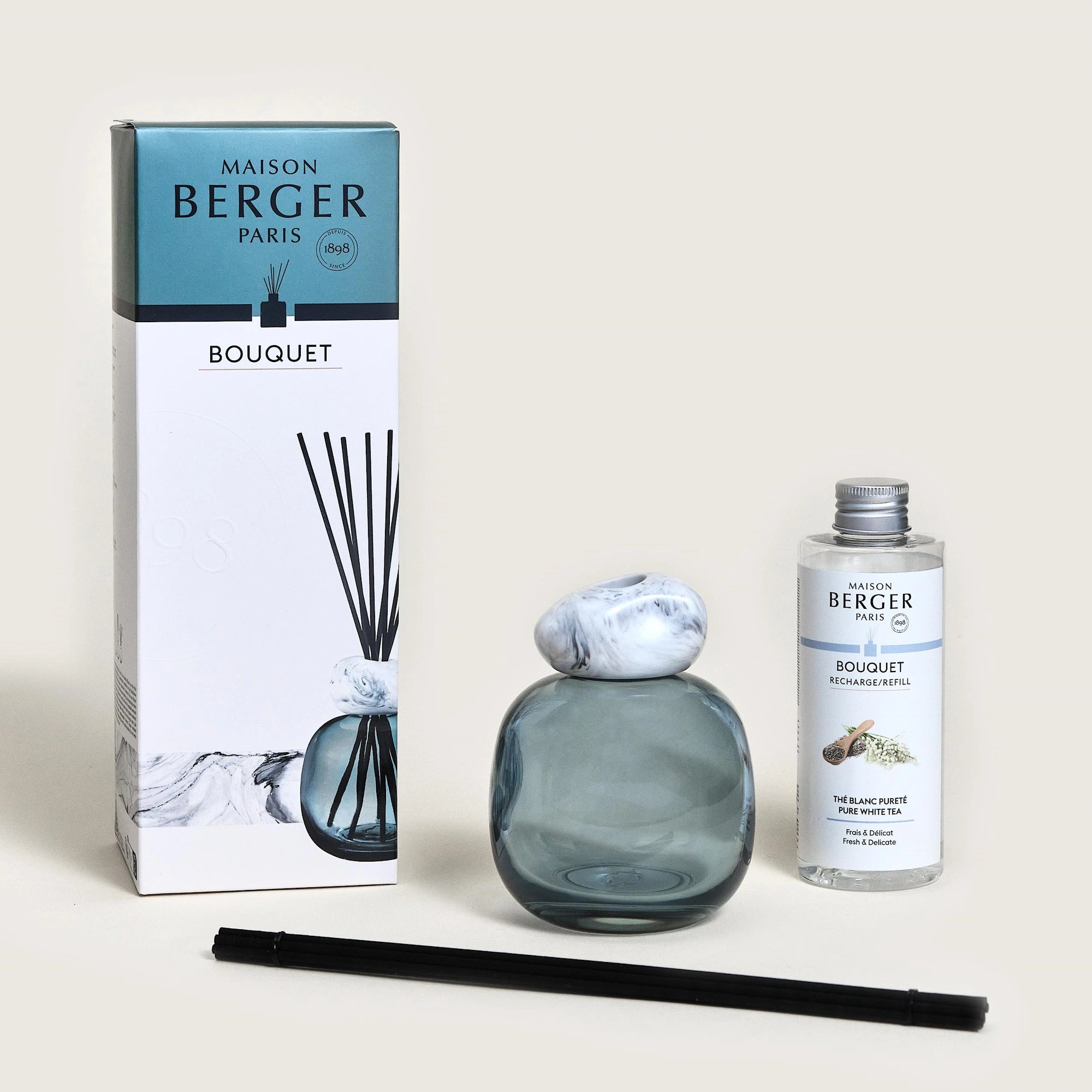 Blue Mineral Scented Bouquet Diffuser Gift Set