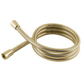 MX Brushed Brass Double Interlock Shower Hose 1.5m