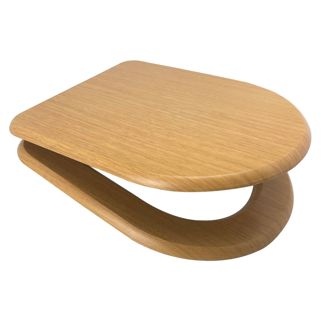 Euroshowers MDF D Shape Soft Close Toilet Seat