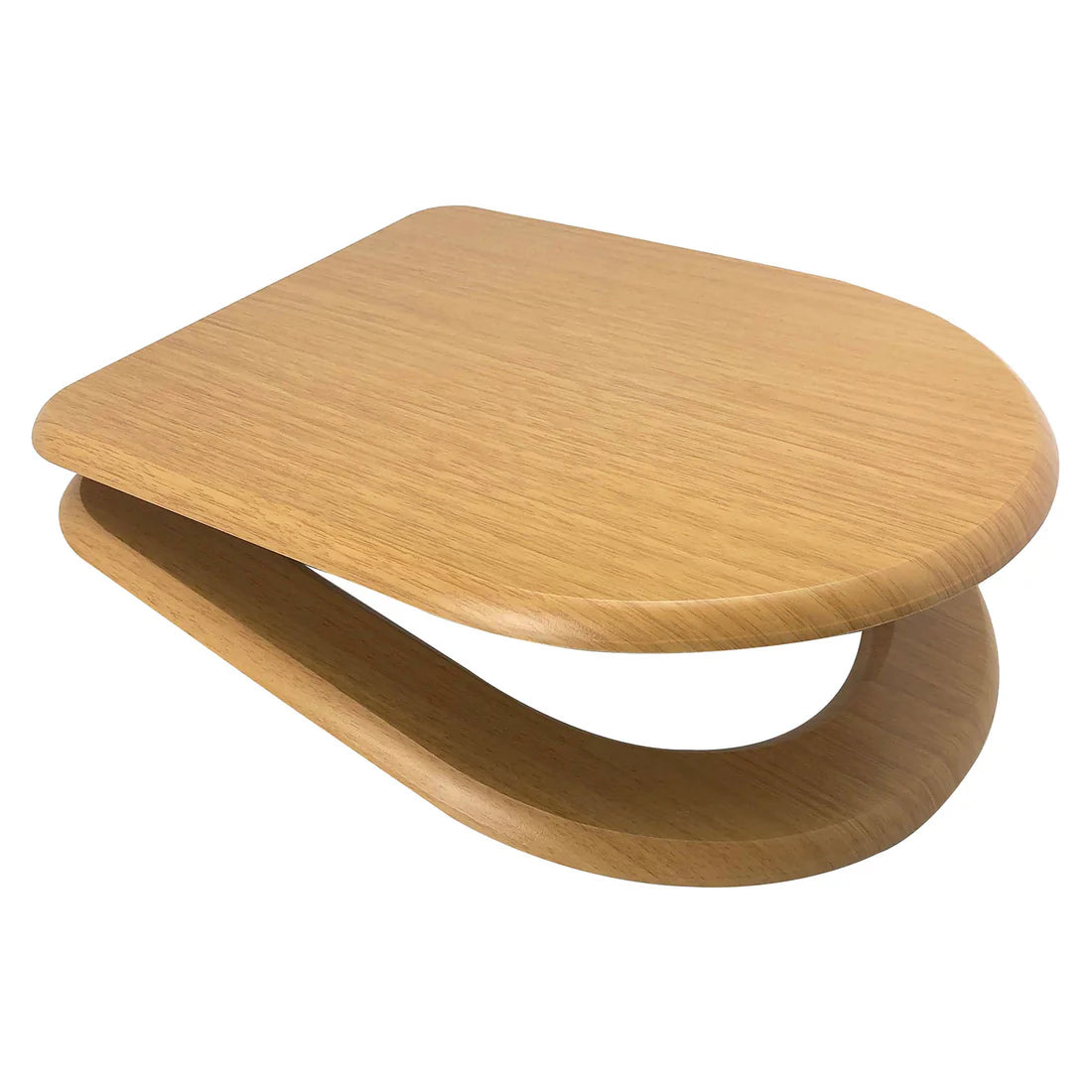Euroshowers MDF D Shape Soft Close Toilet Seat