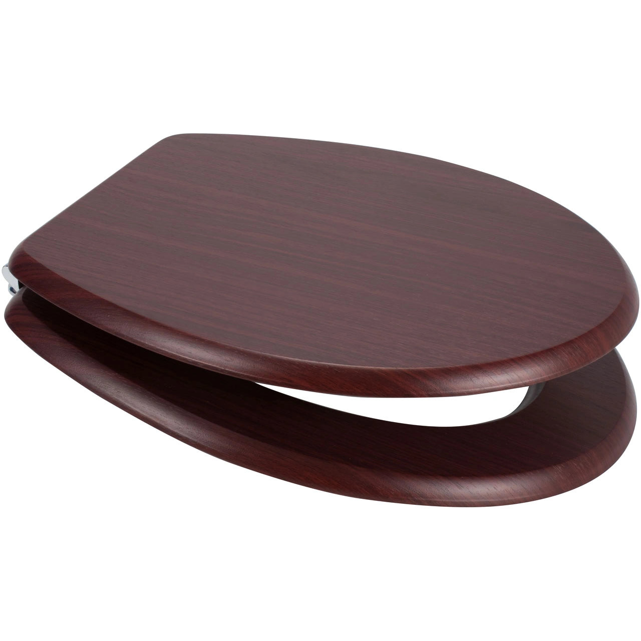 Euroshowers MDF Oval Wood Design Toilet Seat