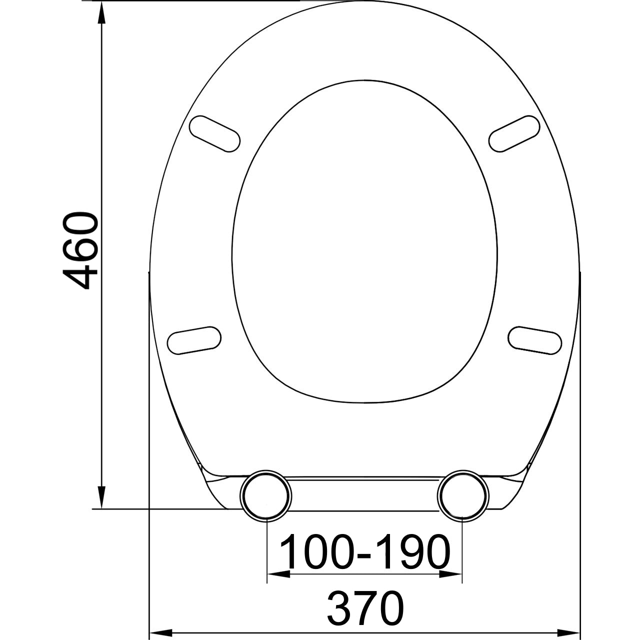 Euroshowers Pearl Deluxe White Soft Closing Toilet Seat