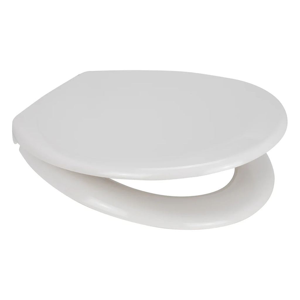 Euroshowers Pearl DP Anti-Bacterial White Soft Close Toilet Seat