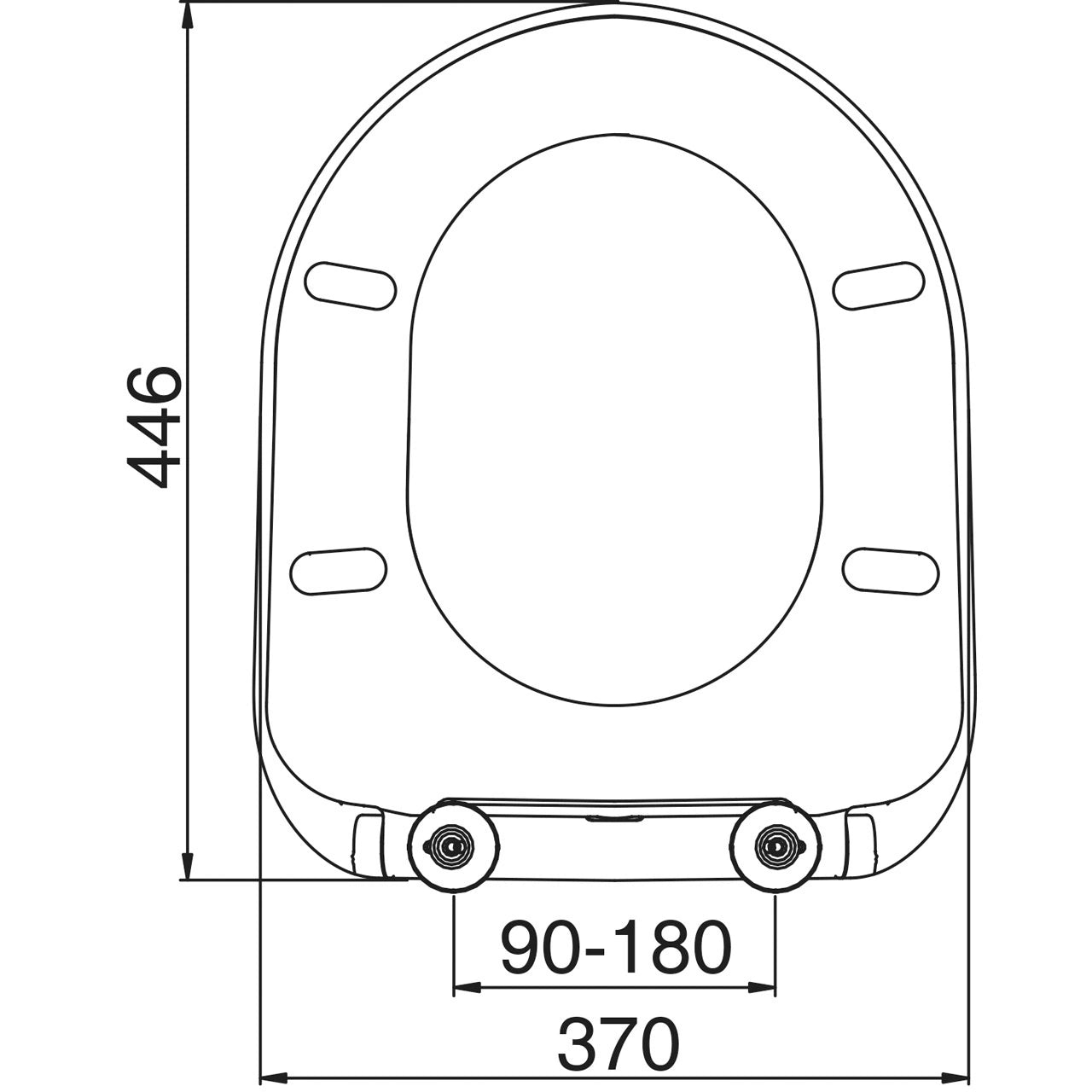 D ONE Soft Close Euroshowers Toilet Seat