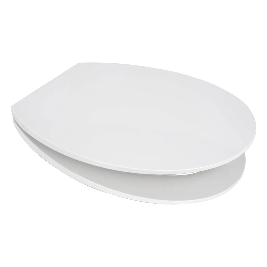 Euroshowers SlimLux White Anti-Bacterial Soft Close Toilet Seat