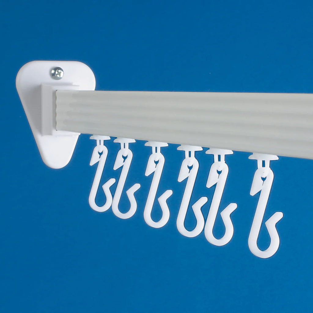 Euroshowers Professional Shower Curtain Rail Track Rigid
