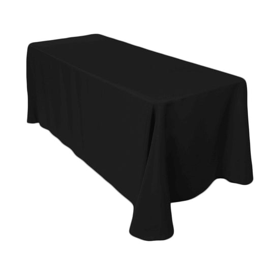 Sienna Rectangle Black Luxury Table Linen Cloth