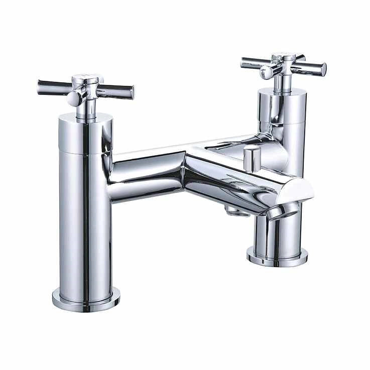 Alexa Chrome Bath Shower Mixer Tap with Shower Kit and Wall bracket