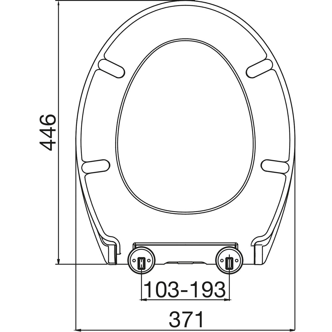 Ettan Soft Close Euroshowers Toilet Seat