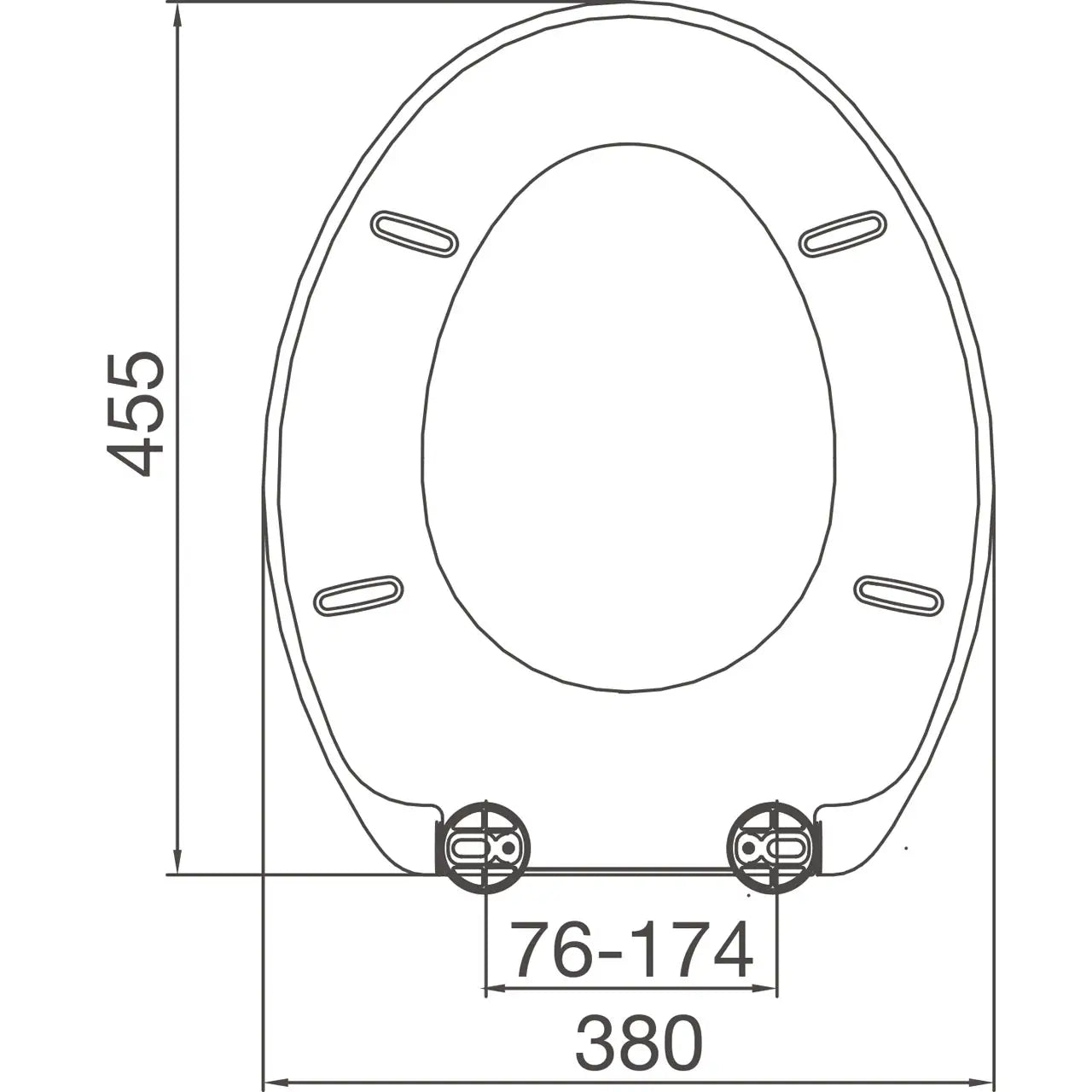 Simple Soft Close Euroshowers Toilet Seat