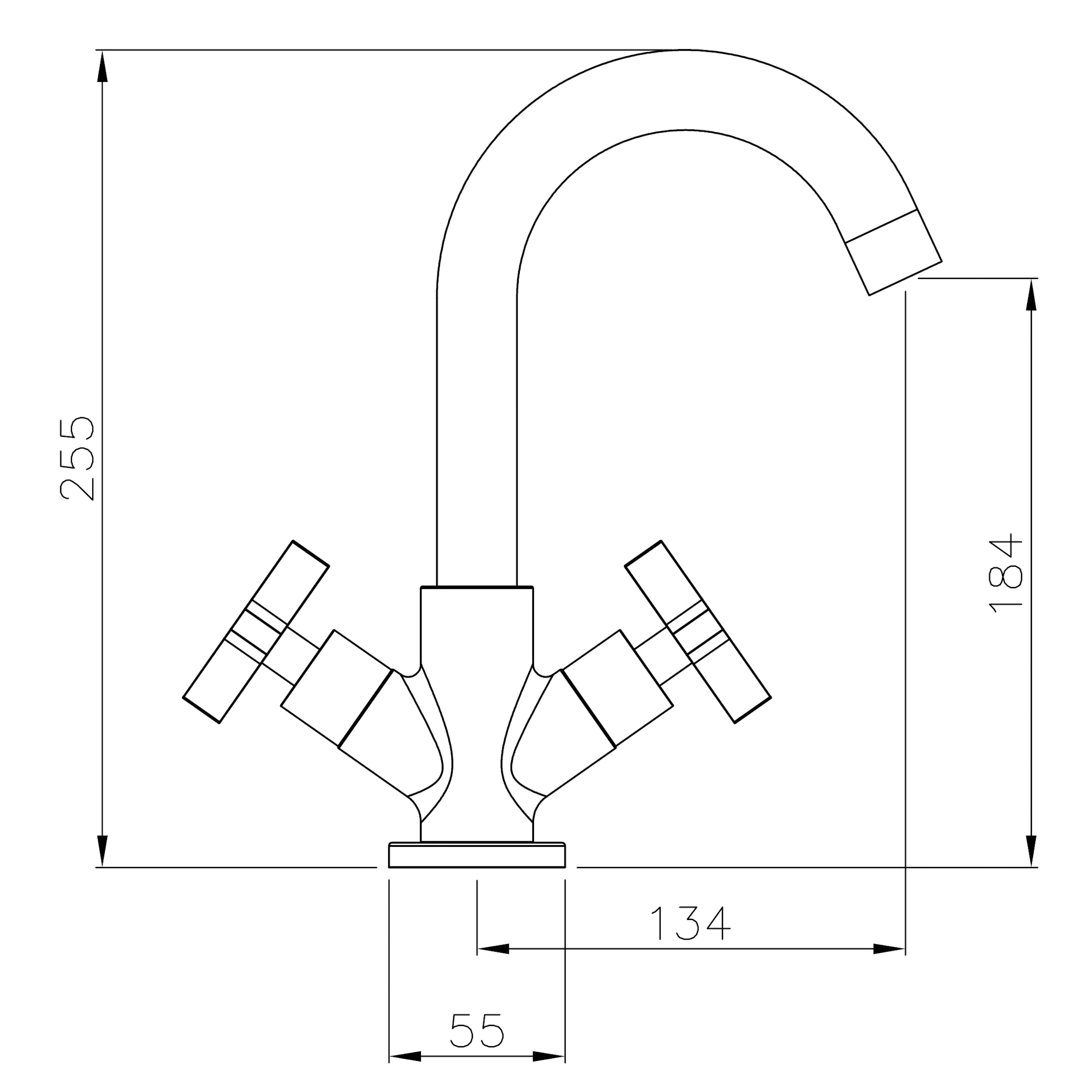 Abode Serenitie Basin Mixer Tap
