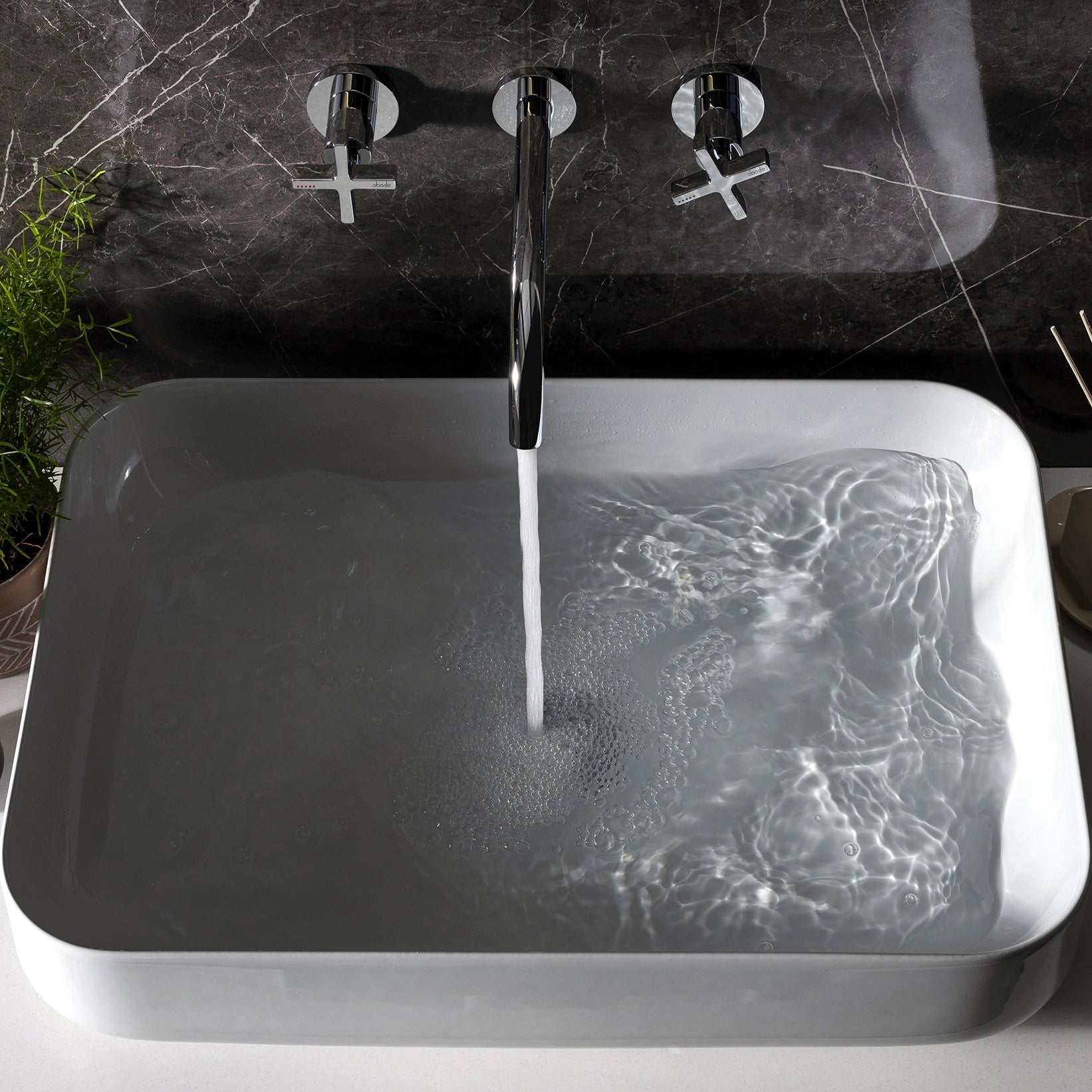 Abode Serenitie Wall Mounted Bath Basin Mixer Tap