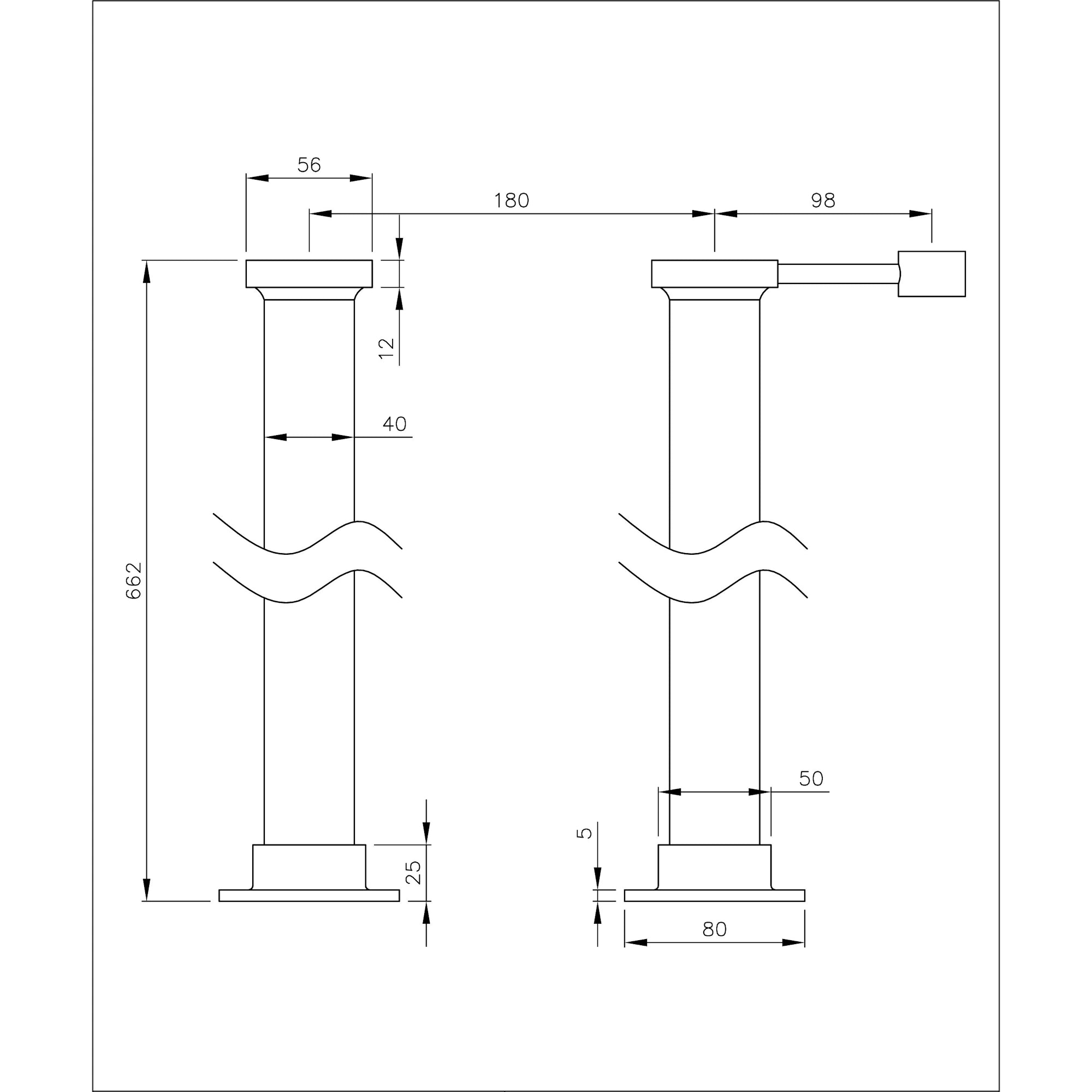 Abode Sentiment Extension Legs for Bath Filler & Bath Shower Mixer