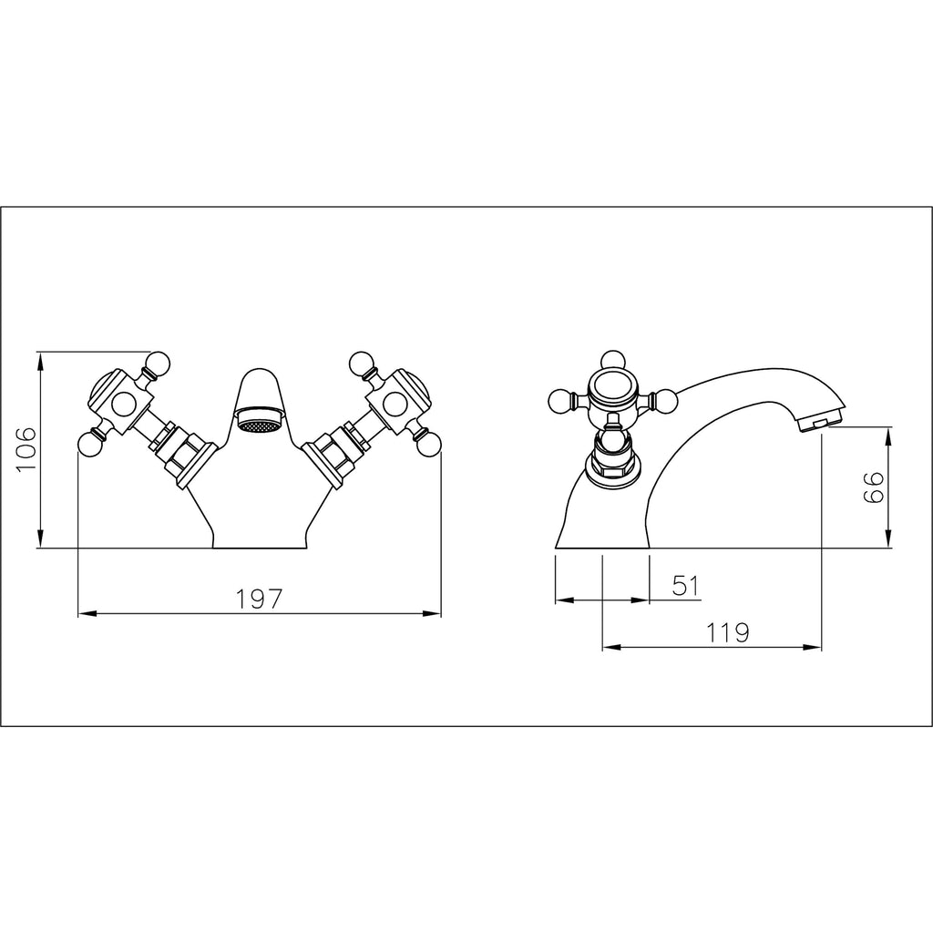 Abode Sentiment Basin Monobloc Mixer Tap