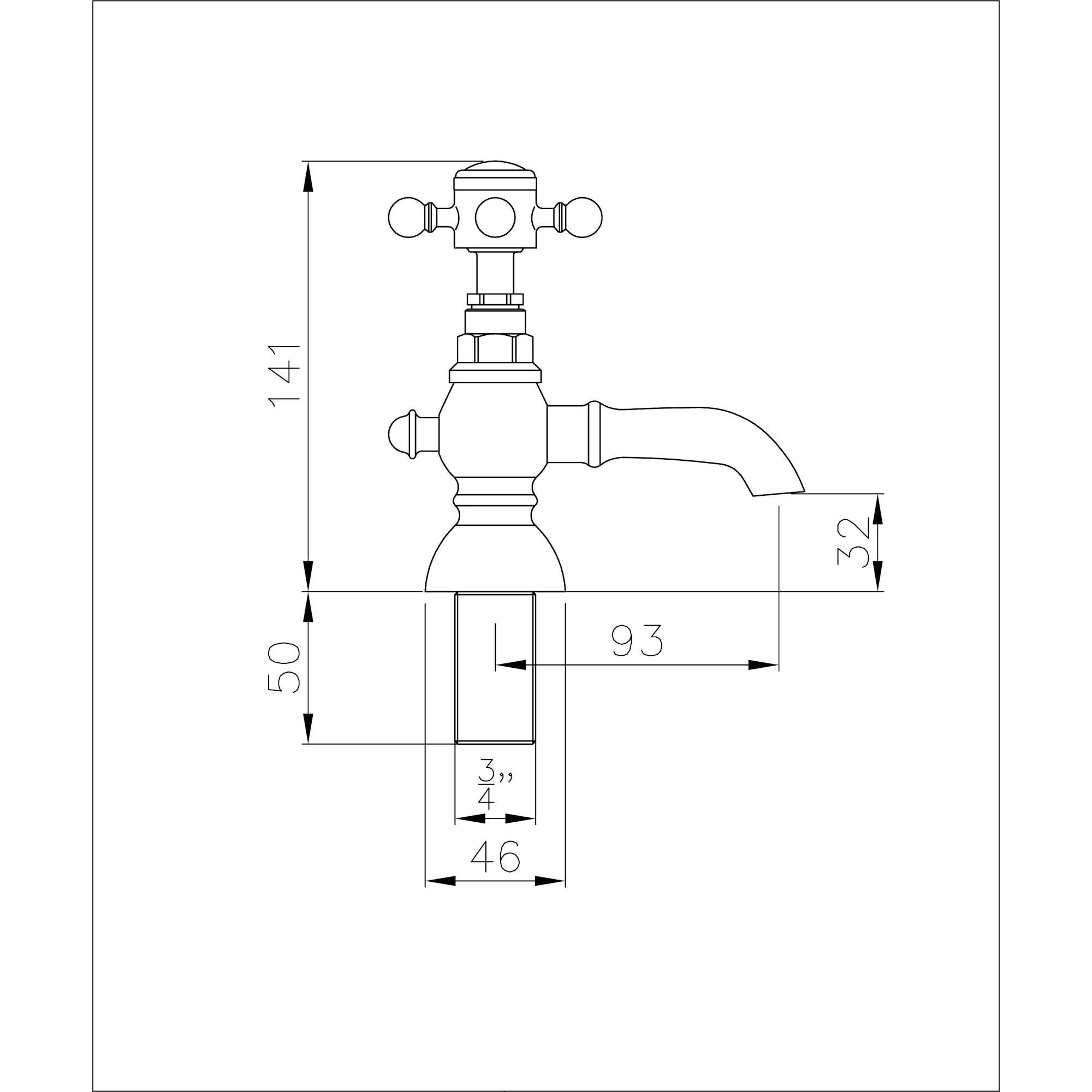 Abode Sentiment Bath Pillar Taps