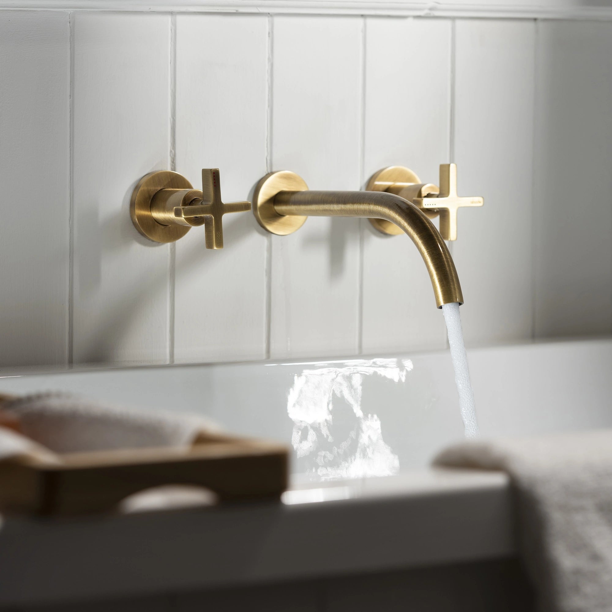 Abode Serenitie Wall Mounted Bath Basin Mixer Tap