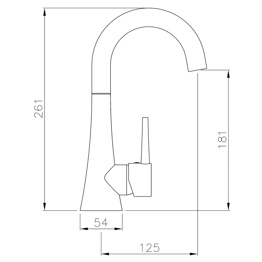 Abode Chao Monobloc Basin Mixer Tap