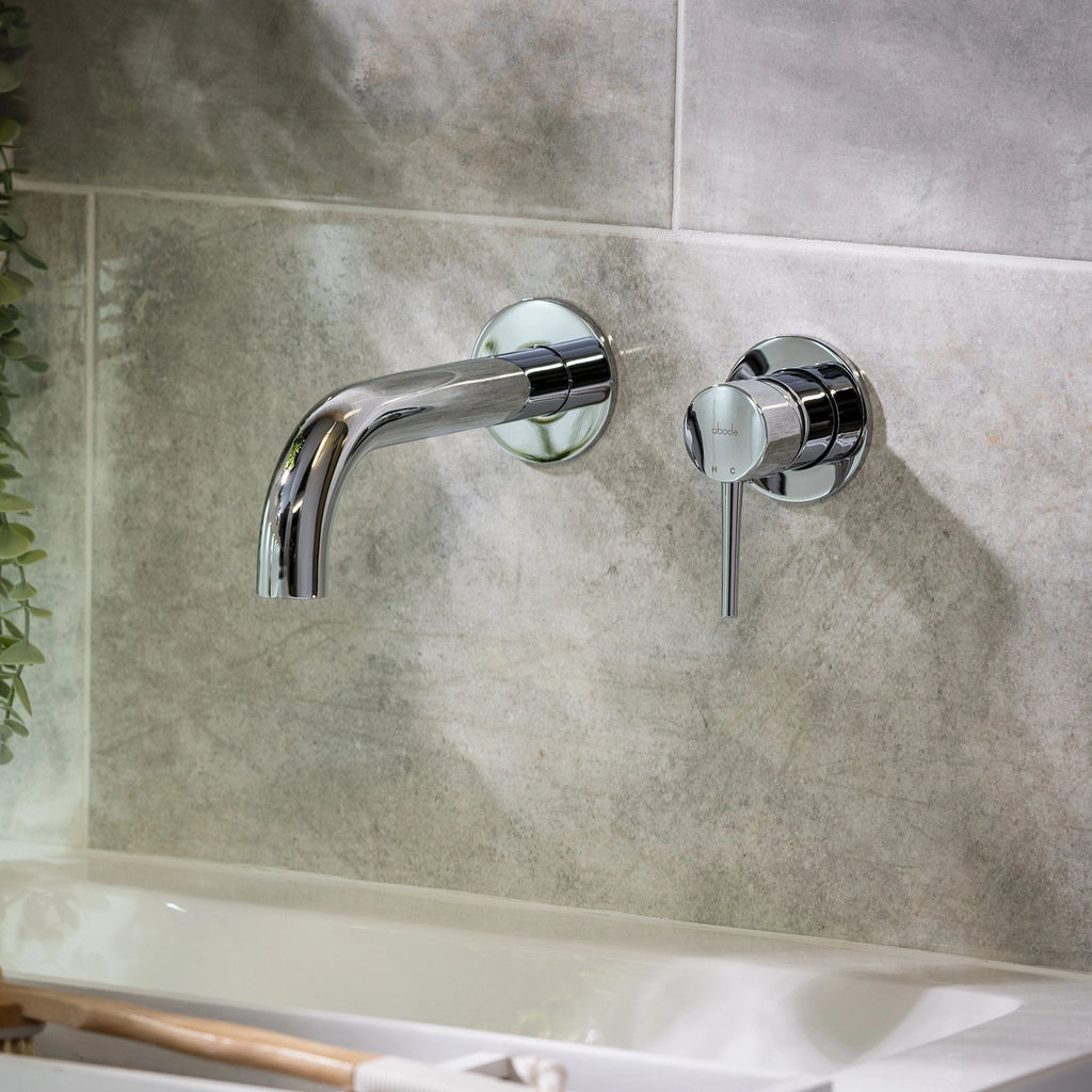 Abode Chao Wall Mounted 2 Hole Bath Mixer Tap
