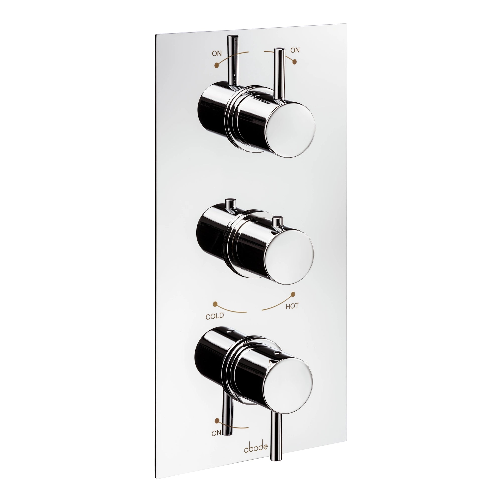 Abode Harmonie Triple Concealed Thermostatic Chrome Shower Valve
