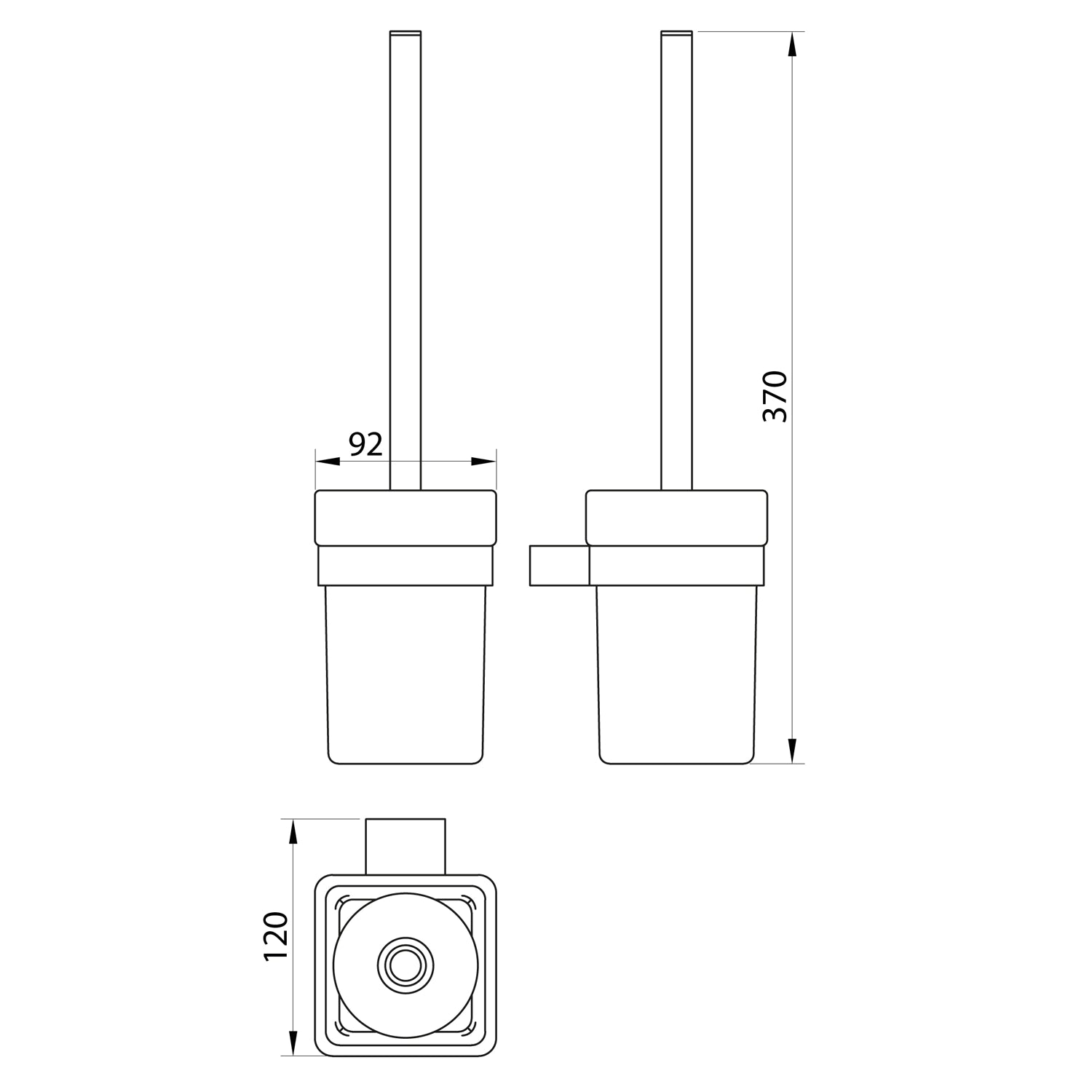 Alpha Toilet Brush Set