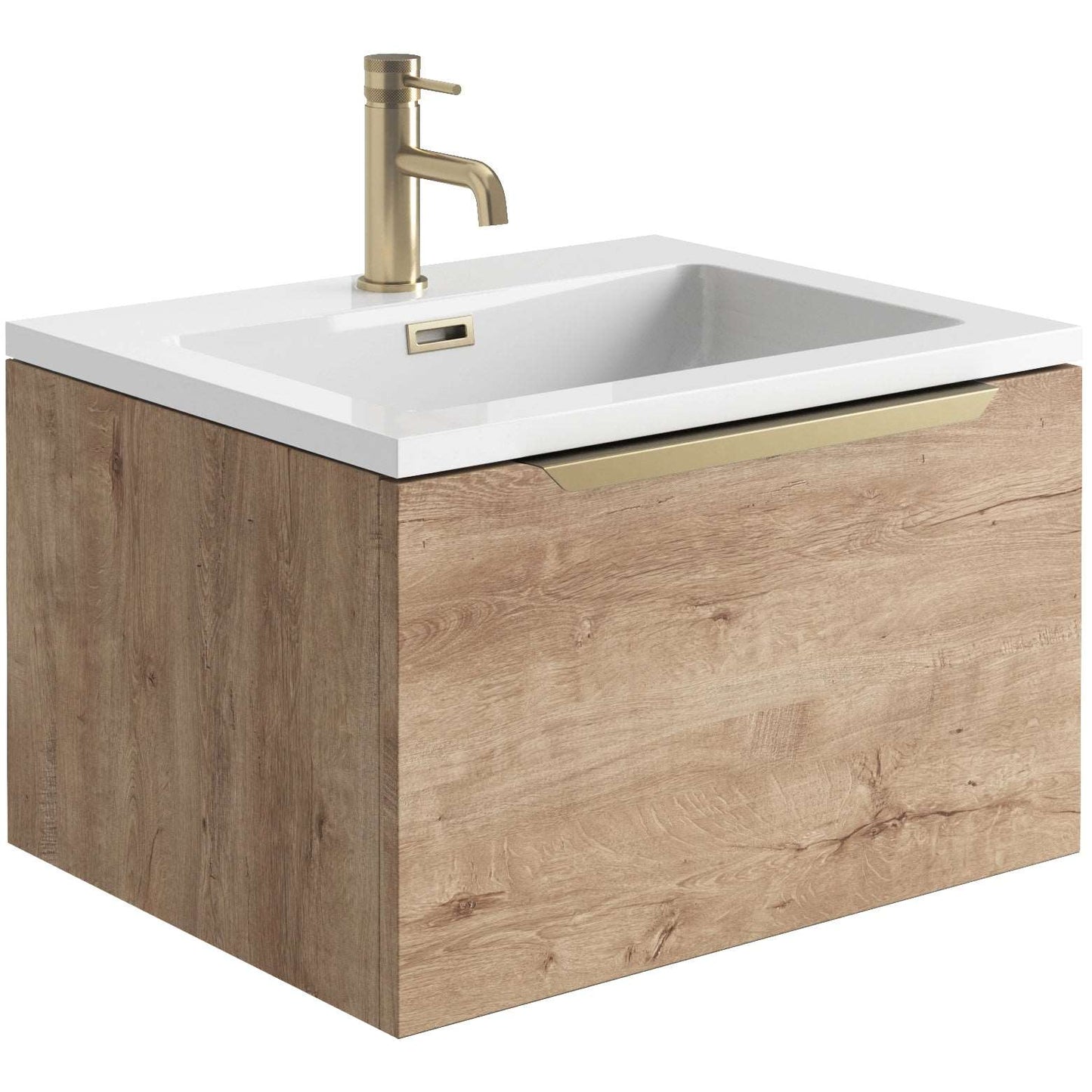 Ambience Wall Hung 600mm LED Basin Sink Vanity Unit