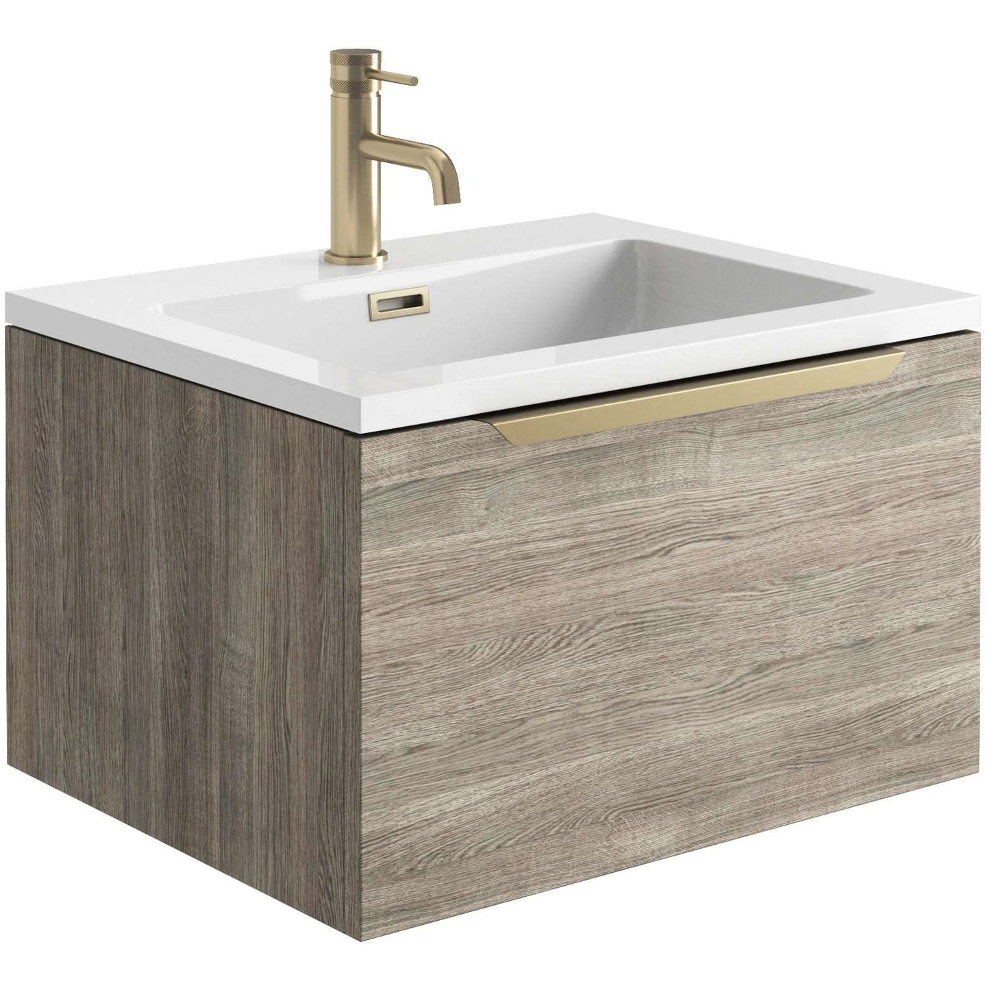 Ambience Wall Hung 600mm LED Basin Sink Vanity Unit