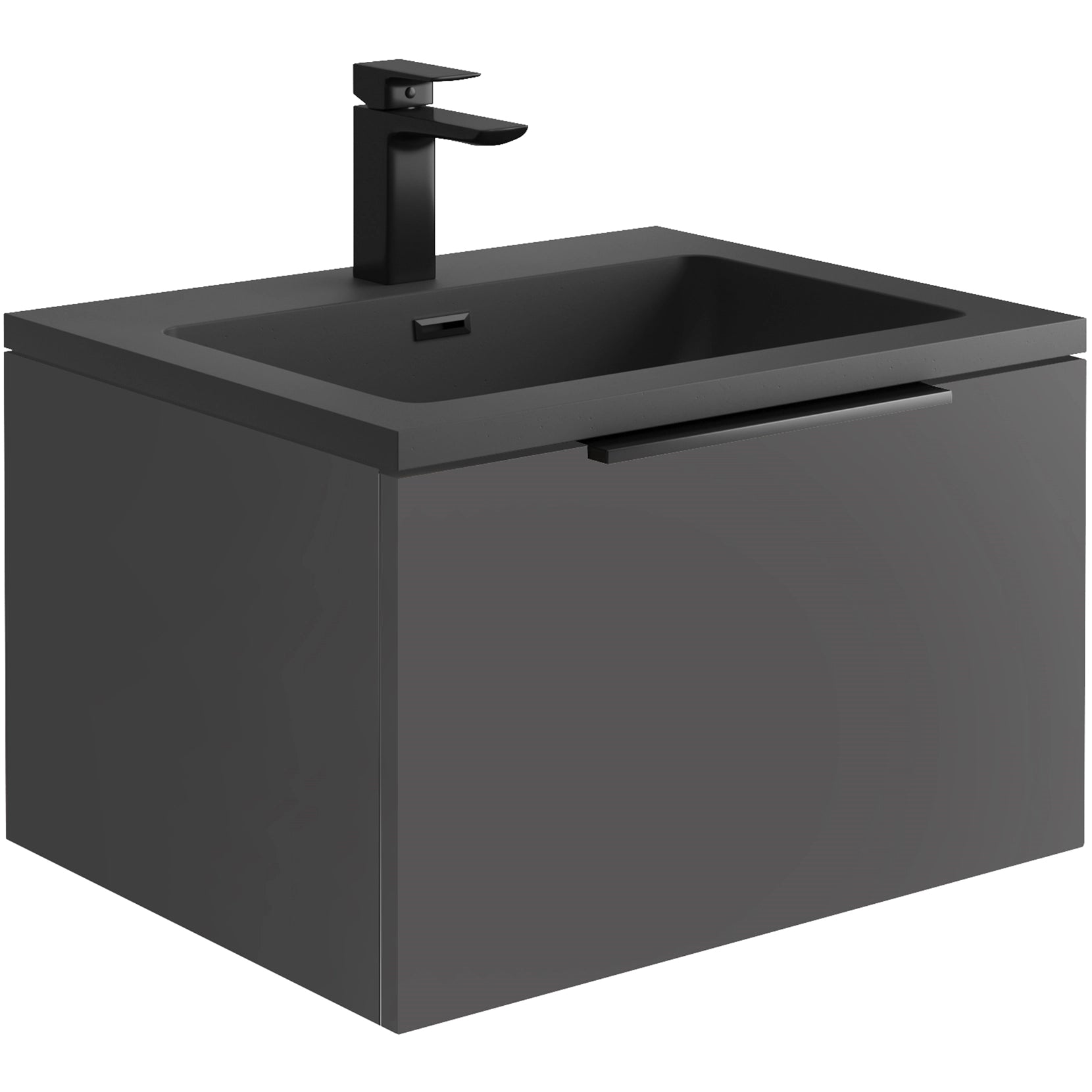 Ambience Wall Hung 600mm LED Basin Sink Vanity Unit