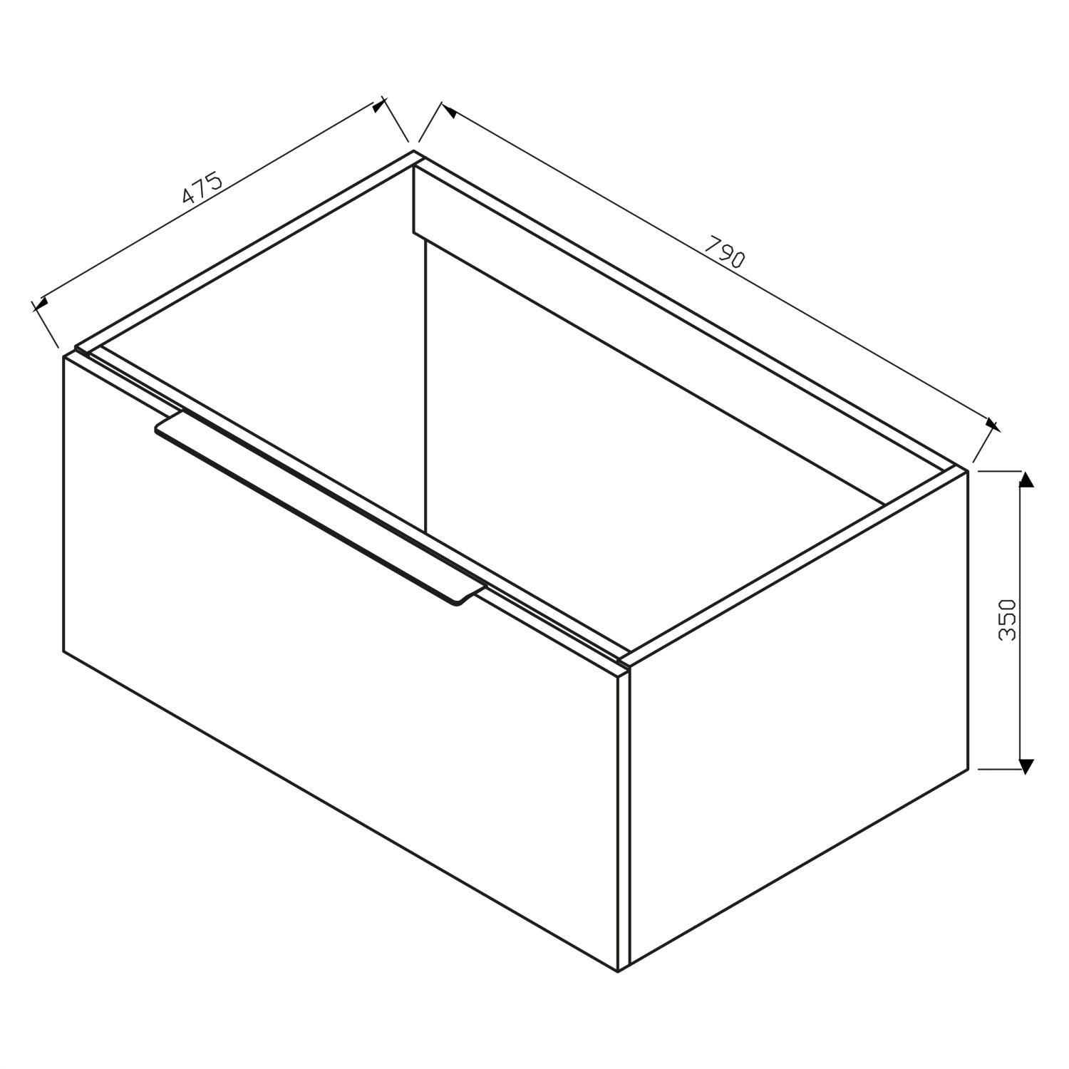 Ambience Wall Hung 800mm LED Basin Sink Vanity Unit