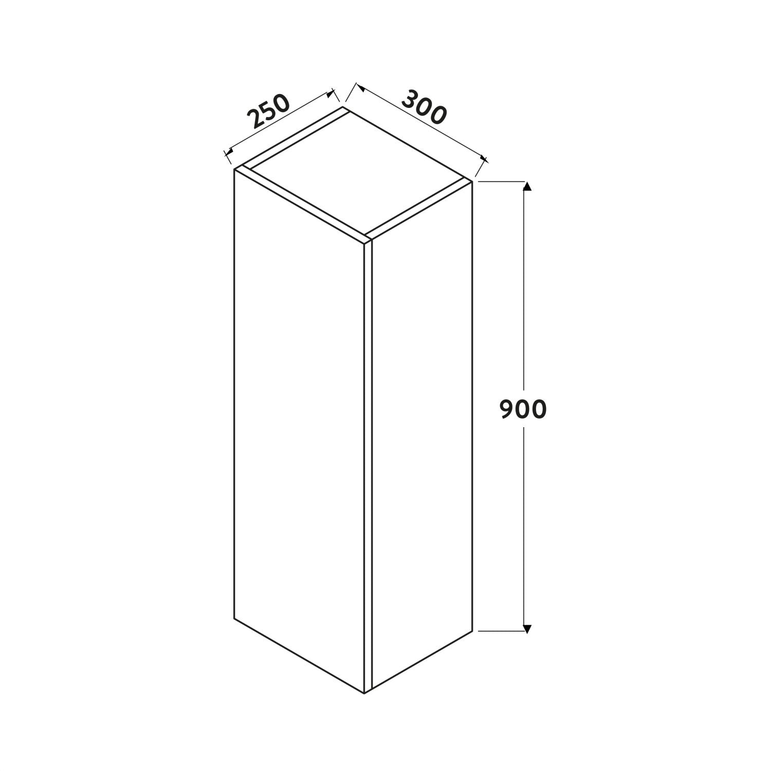 Ambience Tall Boy Bathroom Cabinet