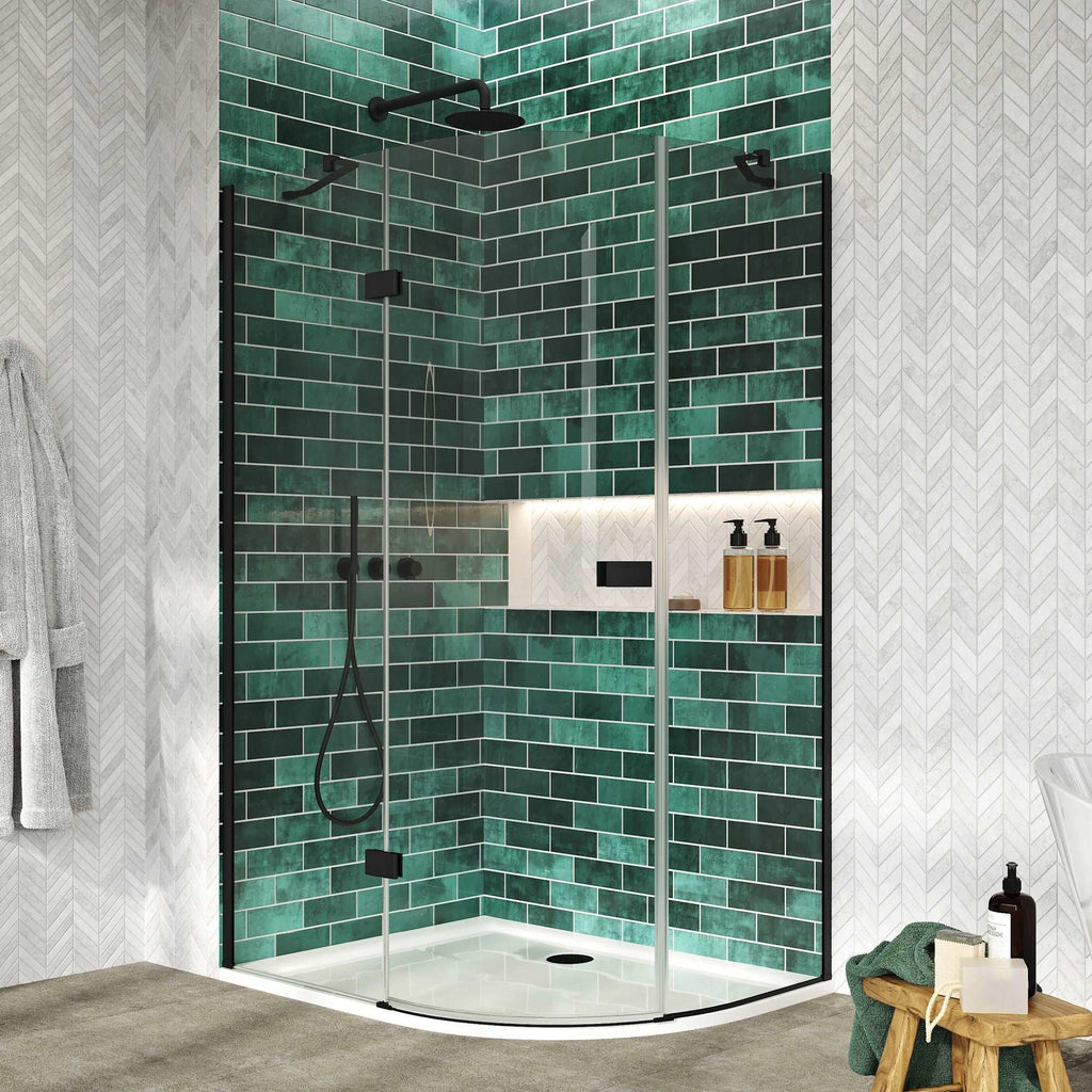 Athena Hinge Door Off Set Quadrant Shower Door Enclosure
