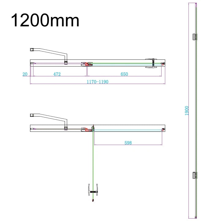 Athena Hinge Shower Door