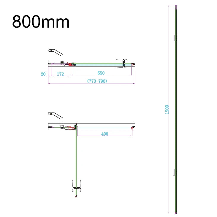 Athena Hinge Shower Door