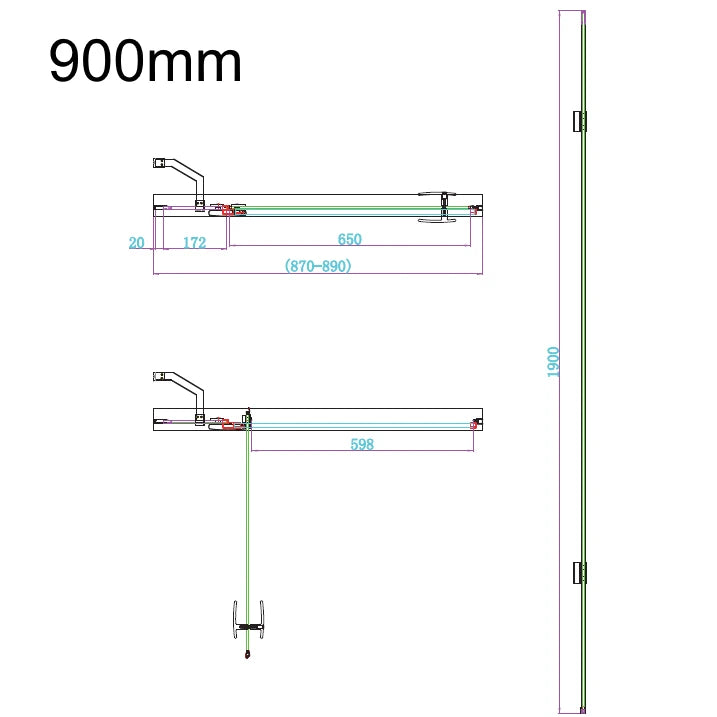 Athena Hinge Shower Door