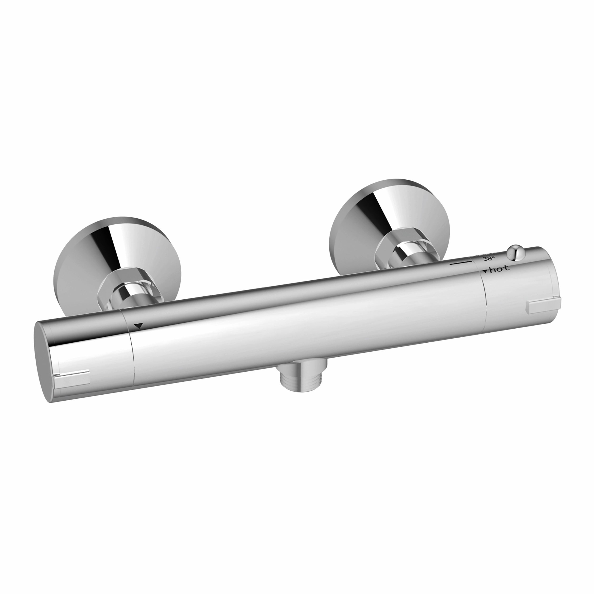 Chrome Round Exposed Thermostatic Valve