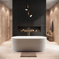 Labyrinth Fluted Freestanding Bath 1700 x 800mm