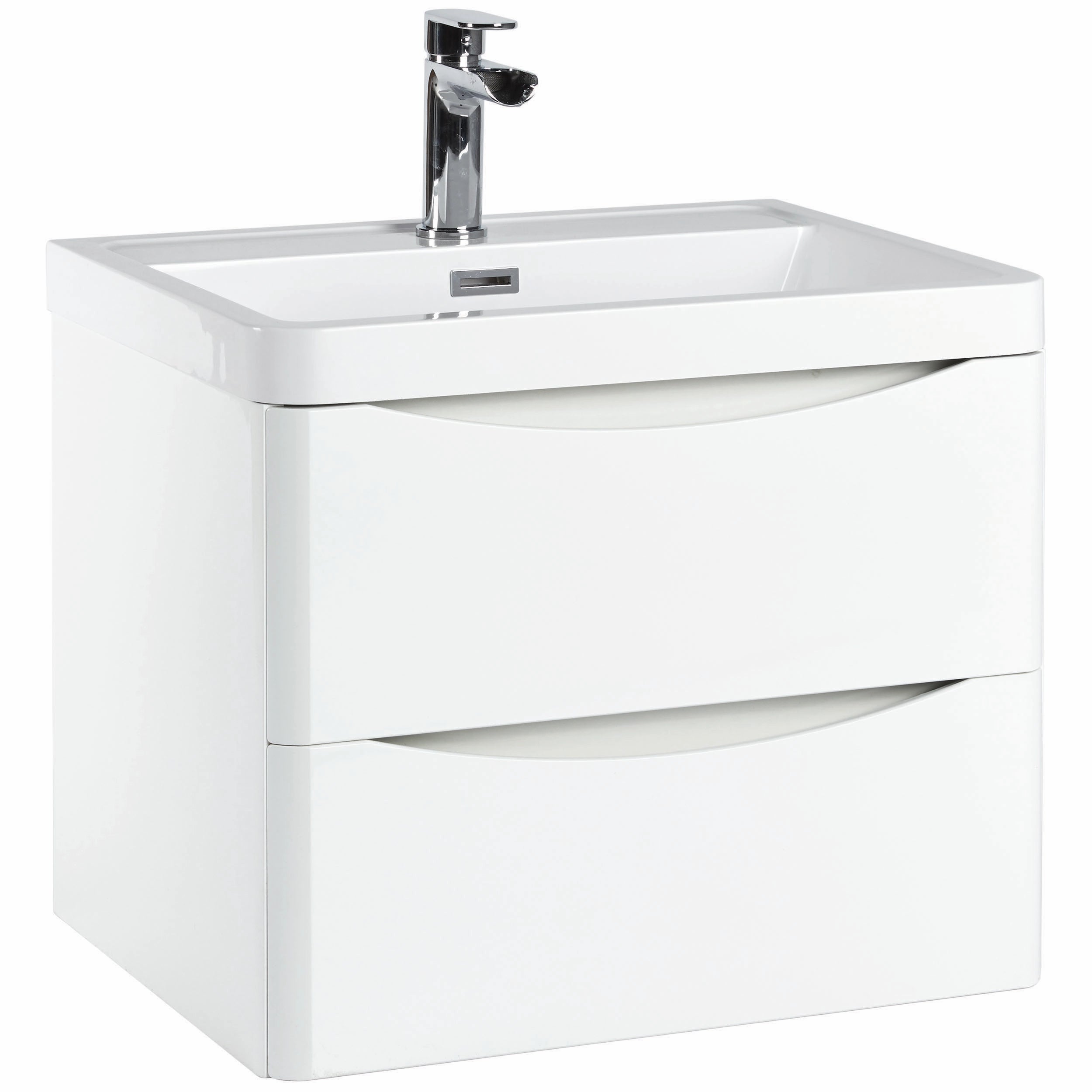 Bella Wall Hung Basin Sink Vanity Unit